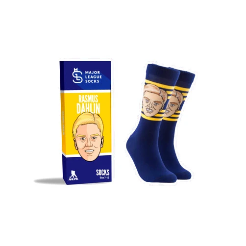 Major League Socks - Buffalo Sabres - Various Players - Hockey Fan Gift, Unisex, One Size (7-13) Collectible Merchandise
