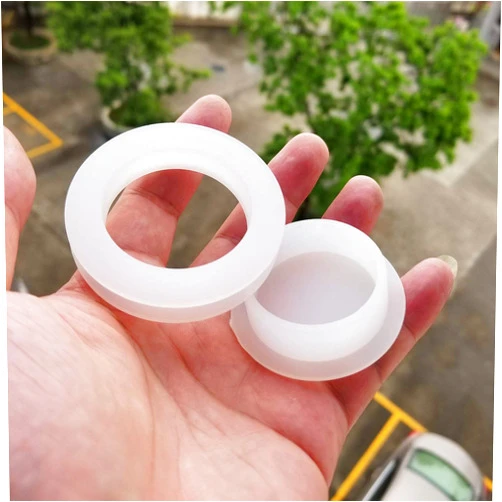 DGQ Silicon Rubber Umbrella Table Hole Ring & Cap Set for 2