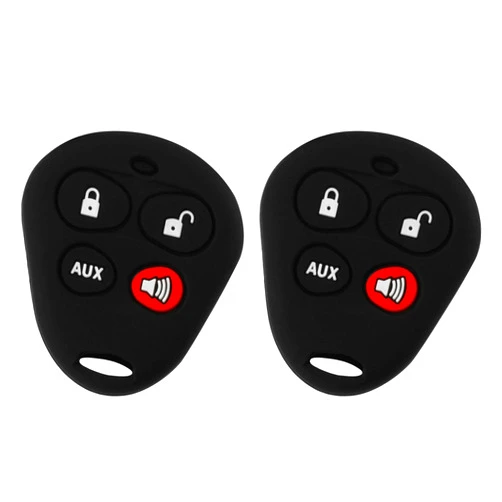 KeylessOption 2x Key Fob Keyless Entry Remote Cover Protector for Viper Automate Avital Hornet Python (EZSDEI474V, RPN 474V)