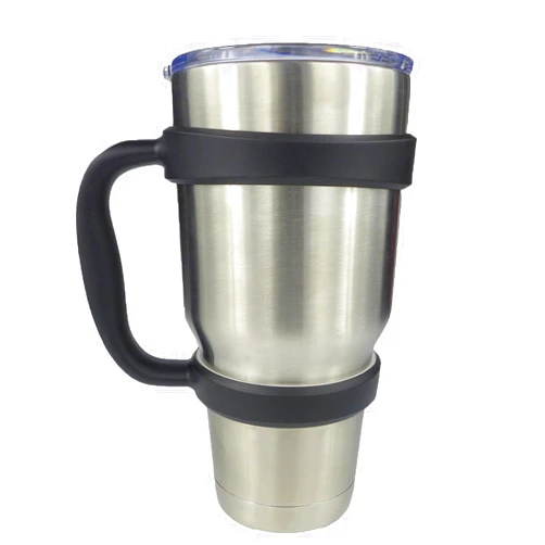 LOYUDEQIU Handle for 30oz Yeti Rambler Tumbler Cooler Cup SIC Kodiak Cups Etc Holder Grip Black