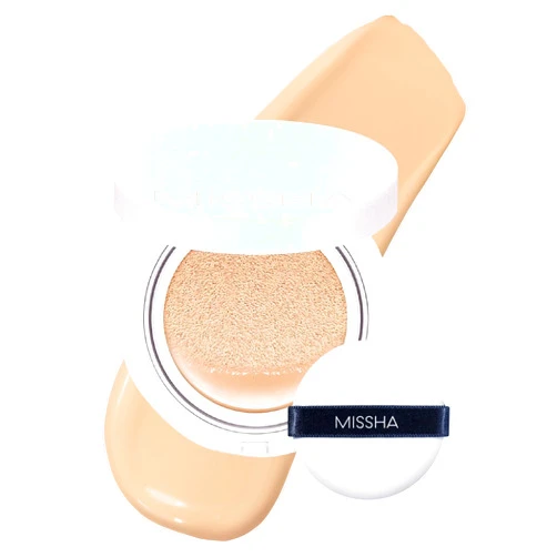 MISSHA Magic Cushion Foundation No.23 Natural Beige for light with neutral skin tone - Flawless Coverage, Dewy Finish, Easy Application for All Skin Types