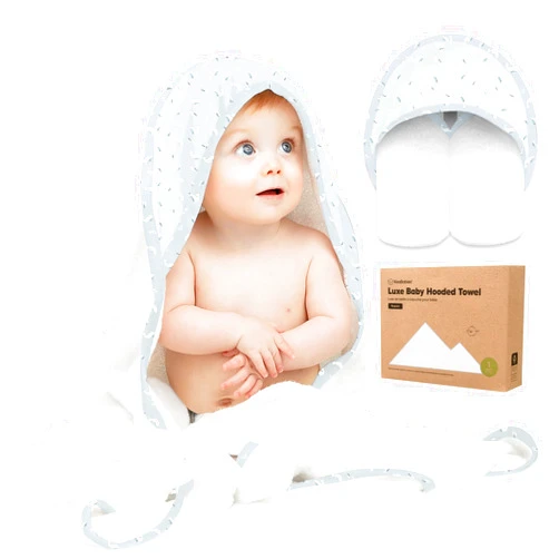 KeaBabies Hooded Baby Towel for Newborn - Viscose Derived from Bamboo Large Baby Bath Towels with Hood for Boys, Girls, Toddler, Extra Absorbent & Soft Newborn Bath Essentials (Blue Whale)
