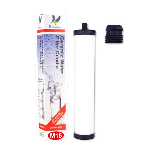Doulton M15 UltraCarb Ceramic Drinking Water Filter Candle for Franke 02, Franke Triflow, Filterflow, All 1st Gen Steel and 2nd Gen Plastic Housings ¦ FRX01 ¦ 10 inch ¦ M15 Thread ¦ W9223021 (1 Pack)