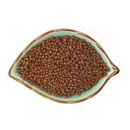 BEAD-NK2705 1000pcs 3mm Czech Glass Bead Solid Color Seed Spacer Beads Jewelry Making DIY Pick 10 Colors BBG01-02YL - (Color: Brown)