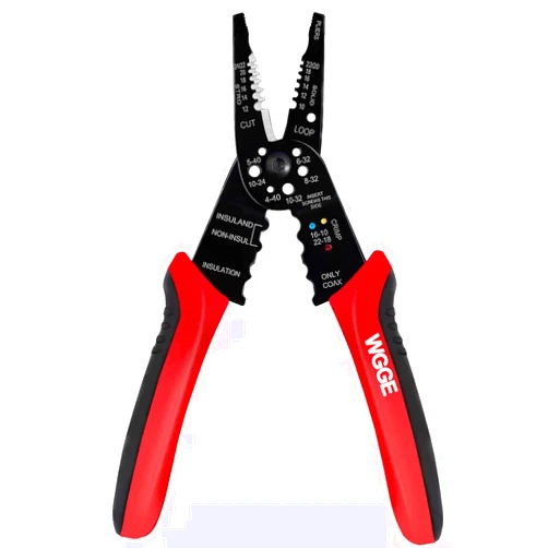 WGGE WG-015 Professional 8-inch Wire Stripper/wire crimping tool, Wire Cutter, Wire Crimper, Cable Stripper, Wiring Tools and Multi-Function Hand Tool.