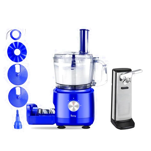 Davivy Food Processor Storage Blue+Electric Can Opener
