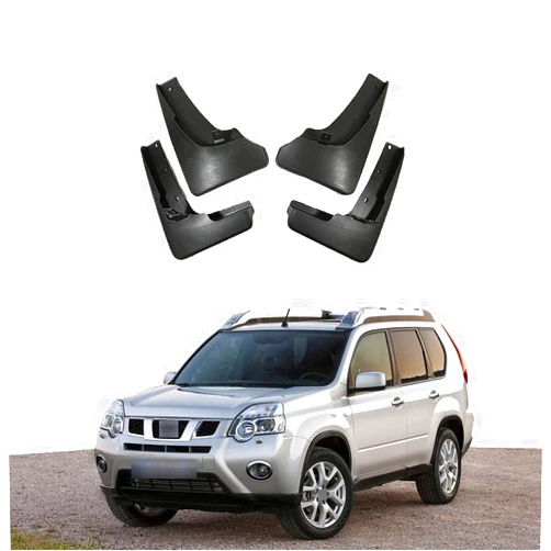 EDEMCO Compatible with Nissan X-Trail T31 2008-2013, 4Pcs Car Fenders Splash Guards Anti-Sand Mud Flaps Front and Rear Wheels Mudguards Accessories