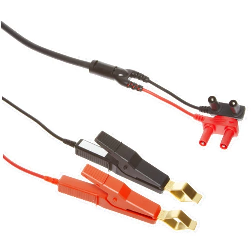 Hioki 9467 Large Clip 4 Terminal Probe Lead for Resistance HiTester, 4.46' Length
