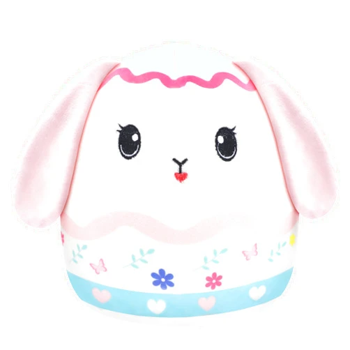 SEAOPOP Easter Bunny Stuffed Animal: 10-Inch Cute Rabbit Plush Toy with Long Ears, Cute Soft Bunny Plushie Pillow, Easter Basket Gifts for Kids Girls Boys, Birthday Presents, Holiday Party Decoration
