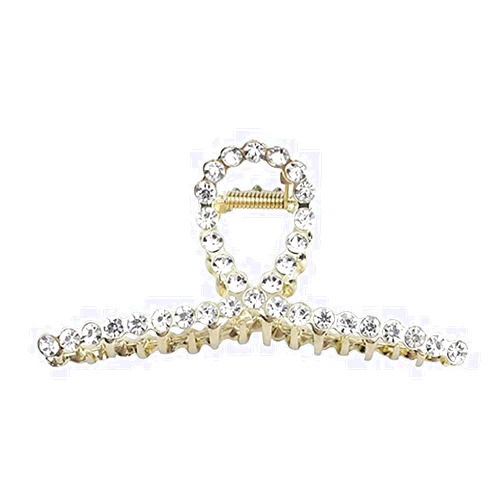 PSADKID earl Hair Claw Clips Rhinestone Hair Clips Half Bun Hairpins gold claw clip Fashion Styling Hair Accessories for Women Girl (C-Lightning Diamond)