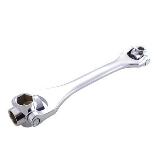 Lichamp 8-in-1 Socket Wrench Metric 8-21mm, Flexible Dog Bone Multi Functional Household Universal Hexagon Spanner, 360 Degree Rotating Head