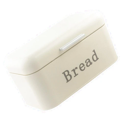 Cabilock Bread Box for Kitchen Countertop Metal Bread Storage Container Food Storage Bin Beige for Kitchen Pantry