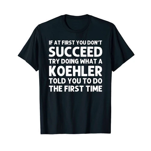 Personalized Last Name Gifts Team Christmas Lovers KOEHLER Funny Surname Family Tree Birthday Reunion Idea T-Shirt