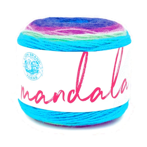 Lion Brand Yarn Mandala Yarn, Multicolor Yarn for Crocheting and Knitting, Craft Yarn, 1-Pack, Troll