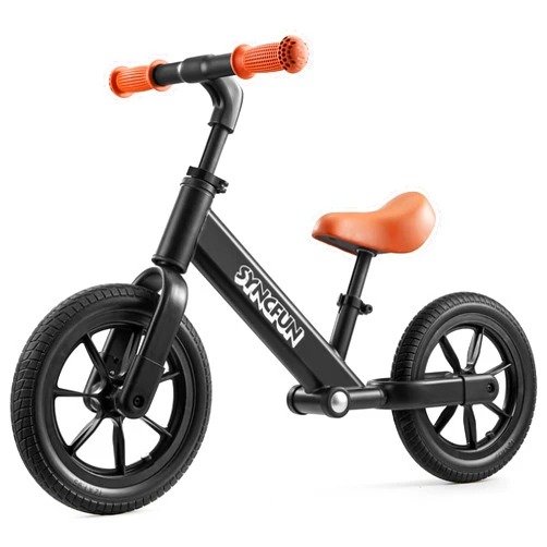 SYNCFUN Toddler Balance Bike, Easy Assemble, Adjustable Seat and Carry Handle, Anti-Skid Tires, Toddler Bike for 2, 3, 4, 5 Year Old Boys and Girls, Gift Bike for 2-5 Boys Girls (Black)