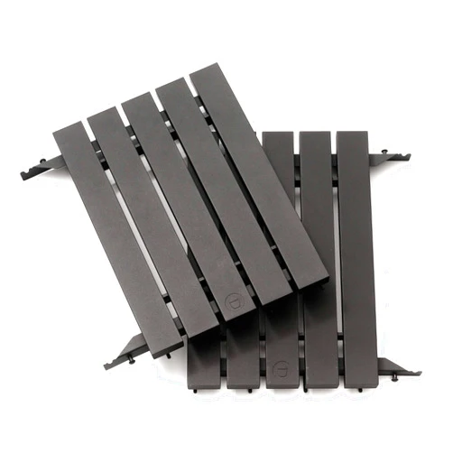 Kamado Joe Durable Aluminum Folding Side Shelves with Accessory Hooks, Pair of 2, Fits Classic Joe 18-inch Charcoal Grill and Smokers in Black, Model KJ-ALUMN