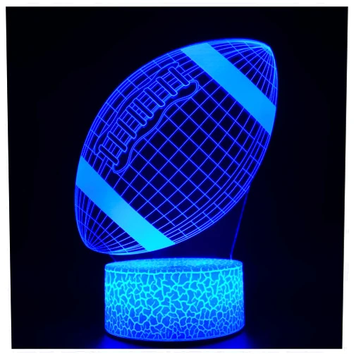 DNTESR 3D Optical Illusion Night Lights Visual Creative LED Desk Lamp Remote Control and Touch Control 7 or 16 Colors Change USB Powered for Home Decorations or Holiday Kids's Gifts