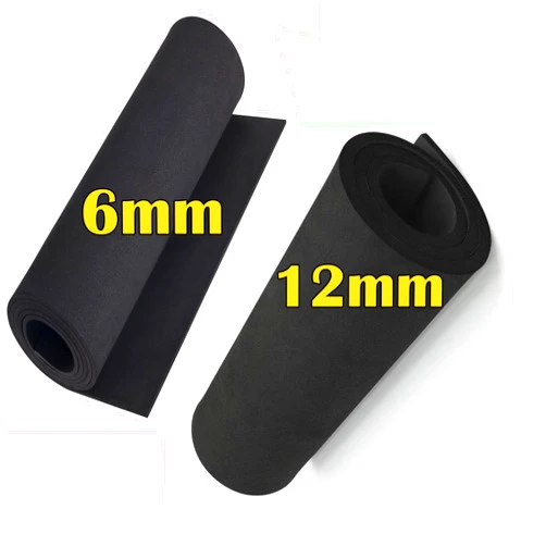 MEARCOOH 6mm and 12mm Black eva Foam Sheet roll, Premium High Density 89kg/m3 for Cosplay Costume, Crafts, DIY Projects by MEARCOOH