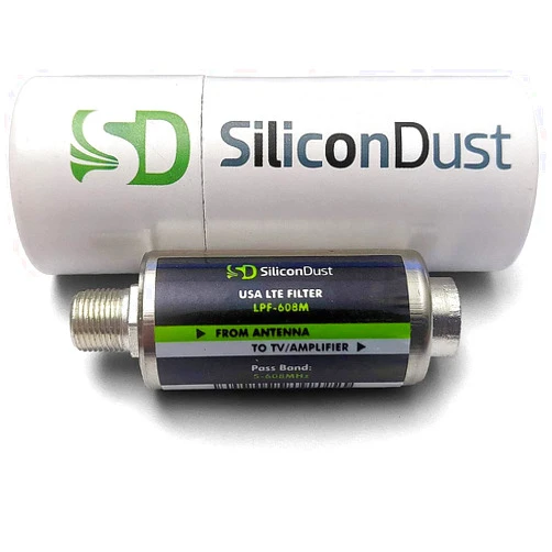 SiliconDust LPF-608M LTE Filter for TV Antennas USA 2020 Standard 600/608/618MHz