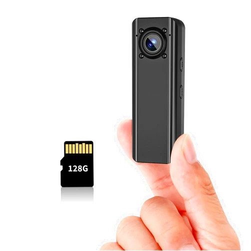 HJBDGS Body Cam 4K HD Mini Body Camera with 128GB Memory Card Motorcycle Dash Cam Wearable Camcorder for Daily Records Easy to Use with Back Clip Lightweight and Portable for Traveling Cycling Bodycam