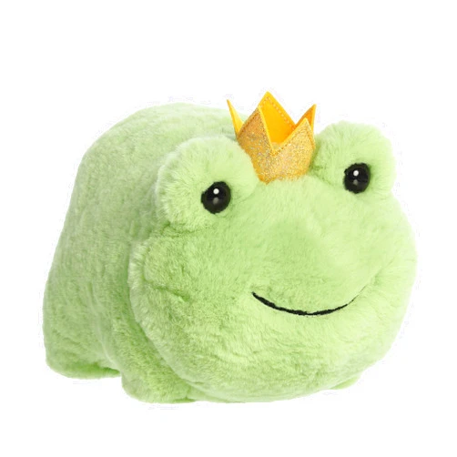 Aurora® Adorable Spudsters™ Finn Frog Prince™ Stuffed Animal - Comforting Cuddles - Playful Companions - Green 10 Inches