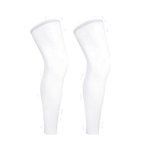 HESHS Sports Compression Long Leg Sleeve UV Full Length Knee Sleeve for Men Women Youth Running Basketball Football Cycling