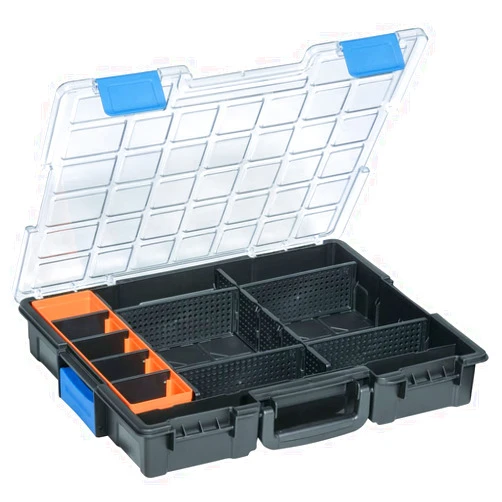 Allit EuroPlus Pro >K<44/12-6 Professional Small Parts Case with Connection Clips, 12 Compartments