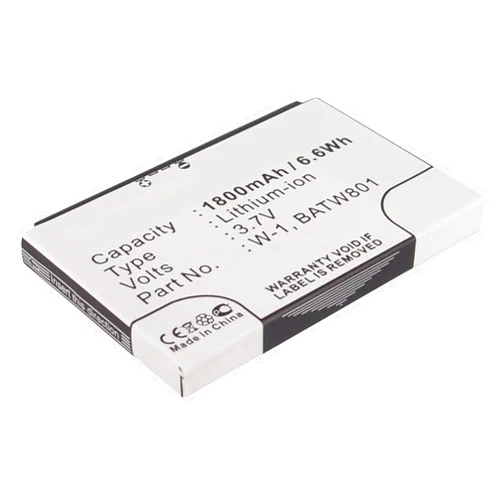 Synergy Digital WiFi Hotspot Battery, Compatible with Virgin Mobile Overdrive Pro 4G WiFi Hotspot, (Li-ion, 3.7V, 1800mAh) Ultra High Capacity, Replacement for Sierra Wireless W-1 Battery