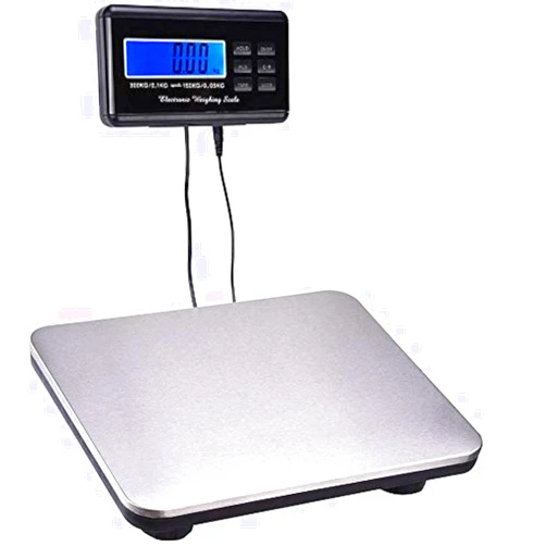 MejorChoy 660lbs Postal Scale LCD Digital Scale Floor Platform Scale 300kg Capacity for Shipping Weighing
