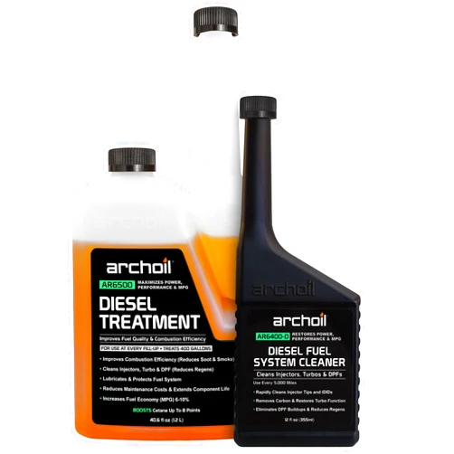 Archoil Diesel Fuel System Kit - AR6500 Diesel Treatment (40.6 oz) + AR6400-D Diesel Fuel System Cleaner