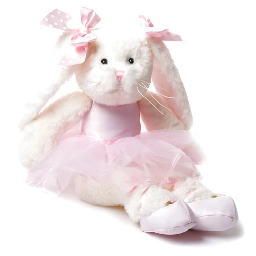 Bearington Collection Lil' Bunny Ballerina 15 in Stuffed Animals - Plush Toys for Girls - Bunny Stuffed Animal