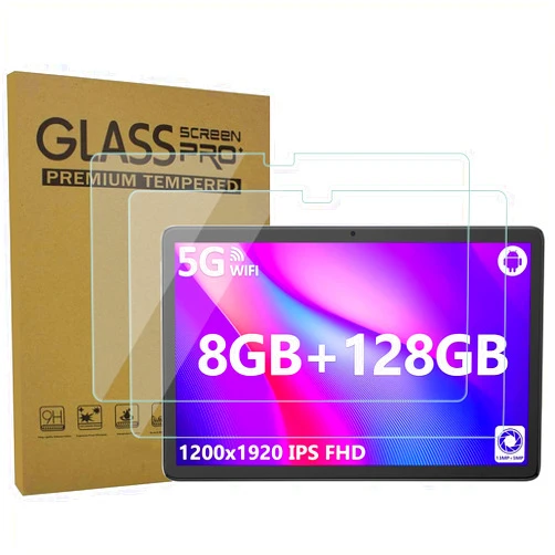 AIJAKO 2-Pack Tablet Screen Protector for jumper EZpad M10SE 10 Inch Tablet, Tempered Glass Film for jumper EZpad M10SE, Anti-Scratch 9H Hardness, SM10SEFG