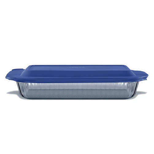 Pyrex Colors Tinted (9x13) Glass Baking Dish with BPA-Free Lid, Oblong Bakeware Glass Pan For Casserole & Lasagna, Dishwasher, Freezer, Microwave and Pre-Heated Oven Safe, Smoke