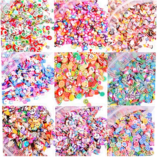 EHOPE Fruit Slices Polymer Clay Slice Fruit Nail Art Slices for Nail Art and Cellphone Decorations （5000 PCS）