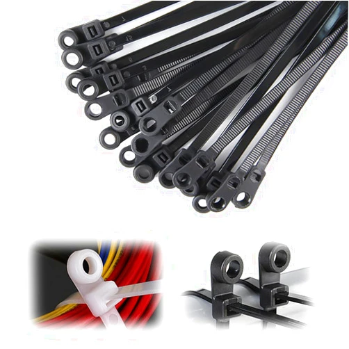 Ehnoge Self-Locking Cable Tie, 2024 Upgrade 100Pcs Reusable18 Inch Heavy Duty Industrial Zip Ties, Adjustable Zip Ties Straps Fastening Loop Multi-Purpose Plastic Wire Ties (3 * 100mm, Black)