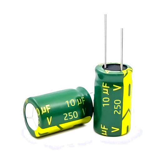 XUGERIP 20PCS 250V 10UF Electrolytic Capacitor, High Frequency Aluminum Electrolytic Capacitors for Refrigerator, TV, LCD Monitor