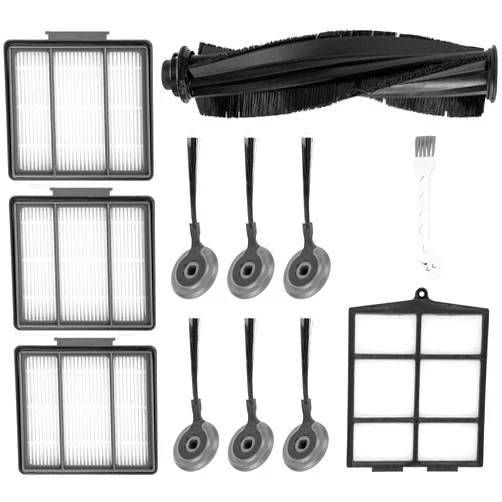 BlueStars Accessories Kit for Shark ION R85 RV850 S86 S87 R71 R72 R75 RV761 RV771 RV871 AV751 AV752 AV753 Vacuum Cleaner - 6 Side Brushes, 3 Hepa Filter, 1Main Brush, 1 Filter Guard, 1 Cleaning Brush