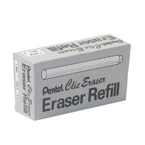 Pentel Refill Erasers for Clic Eraser, Pack Of 12 (ZER-2) (2 Dozen)