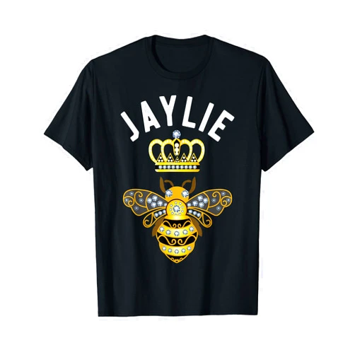 Jaylie Name Shirts & Gifts Jaylie Name Jaylie Birthday Gifts Queen Crown Bee Jaylie T-Shirt