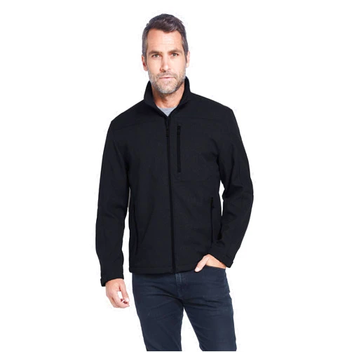 Weatherproof Midweight Soft Shell Jackets for Men - Men’s Water Resistant Windbreaker with Stand Collar (S-3XL)