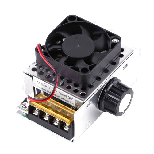 FTVOGUE 4000W SCR Electric Voltage Regulator Dimmer Temperature Motor Speed Controller with Fan Thermostat