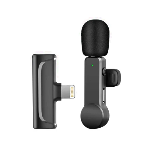 MAFUEAY Wireless Lavalier Lapel Microphone for iPhone iPad, Cordless Clip-on Lapel Mic for TikTok Facebook Video Recording Live Stream VLOG