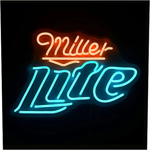 ROKAKU Beer Themed LED Neon Sign - Adjustable Brightness Wall Decor - Ideal for Man Cave, Bar, Pub - 16.5