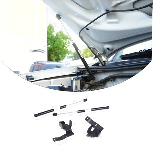 CHEAYAR Car Front Hood Lift Supports Kit Compatible with Toyota Tacoma 2005-2015 Front Hood Lift Supports Shock Struts Replacement Assist Hydraulic Rod Gas Charged Strut Shock Lifting Bracket Accessories