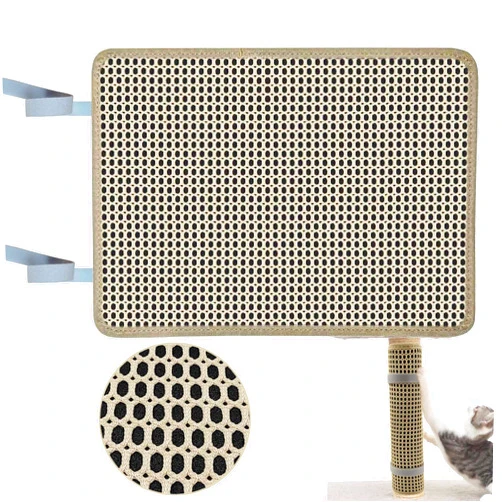 WENIFU Cat Nail File Scratcher Wrapped Around a Cat Scratching Post, Cat Scratch Pad with 80 Aluminum Oxide Grit, Cat Scratch That Files Nails Can Help Trim Cat's Nails and Protect Scratch Post