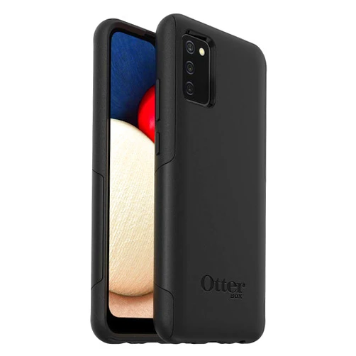 OtterBox Samsung Galaxy A02S Commuter Series Lite Case - Black, Slim & Tough, PocketFfriendly, with Open Access to Ports and Speakers (no Port Covers),