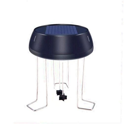 YardGo Solar Water Wiggler, Solar Power Water Agitator for Bird Baths, Water Wiggler Bubbler Solar Powered Water Agitator Bird Bath Water Mixer for Garden Pond Decoration (Black NO Battery)