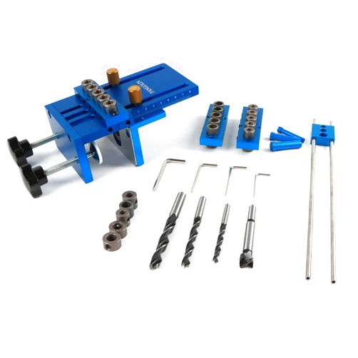 PANGOLIN Universal High Precision Jig Dowel Cam Jig Minifix Jig Kit, PANGOLIN Wood Hole Drilling Guide Woodworking Position for DIY Wood working,Furniture Repair or handyman,and Keep with 5 Year Warranty.