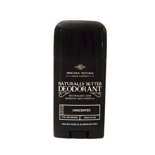 Montana Natural Shave Company MNSC Unscented Naturally Better Deodorant - Magnesium and Activated Charcoal - Sensitive Skin Formula, Aluminum-Free, Baking Soda-Free, All-Natural, Plant-Derived, Made in USA