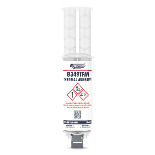MG Chemicals 8349TFM Thermally Conductive 1 to 1 Epoxy Adhesive, Two Part 25 mL Dual Syringe